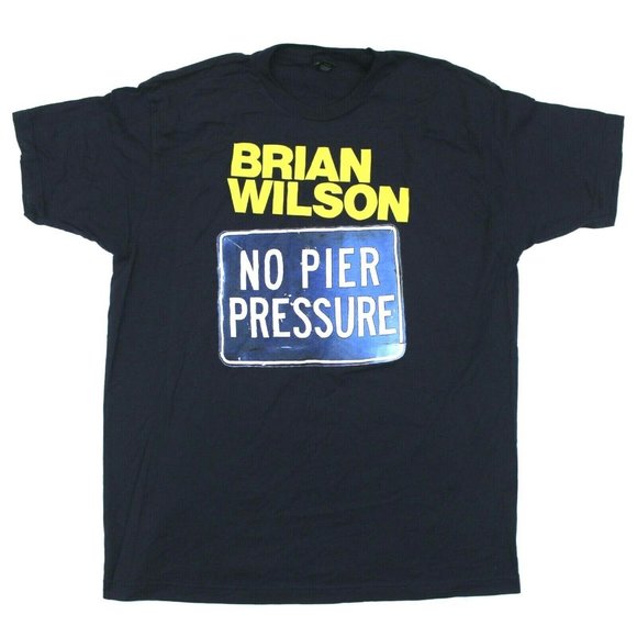 Tultex Other - Brian Wilson No Pier Pressure Sign Graphic Tee - Tultex - Navy Blue - XL
